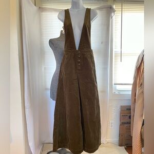 Free People Old School Love wide leg corduroy overalls